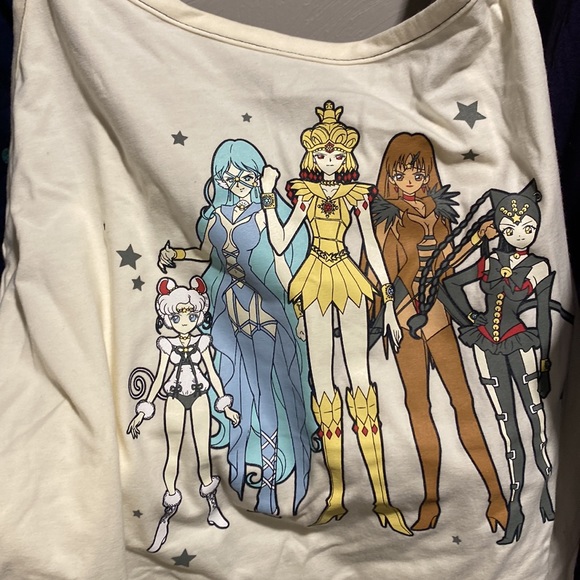 Sailor Moon Animamates plus size 0 cami with ruffled edge - Picture 2 of 5